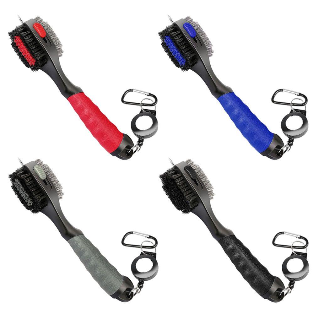 Sporting Goods Retractable Groove Cleaner Golf Club Brush Sharpener Tool Golf Groove Cleaning Brush