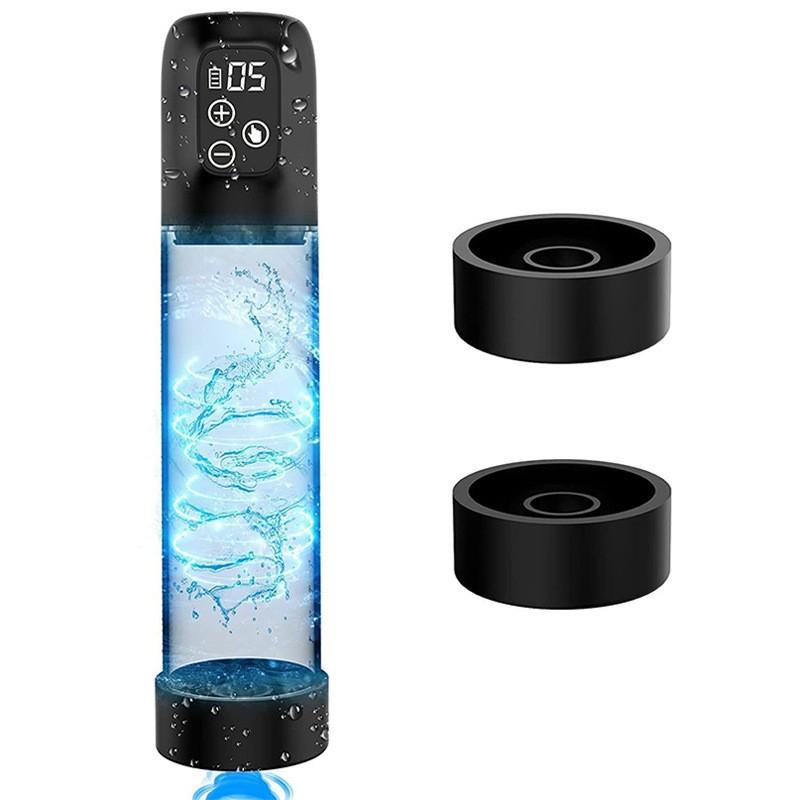 Electric Penis Pump Water Bath Penis Massage Enlarger Enlargement Vacuum Pump Sex Toys for Men Masturbator Penile Bigger Trainer