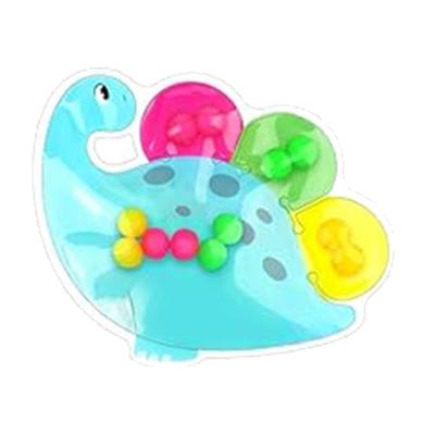 Vorschulische Farberkennung Pädagogisches Quetschspielzeug Emotionsmanagement Dinosaurier Sensorisches Zuordnungsspiel für Kleinkinder