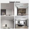 Embedded LED Linear Grille Light: Anti-Glare Rectangular Lamp for Living Room