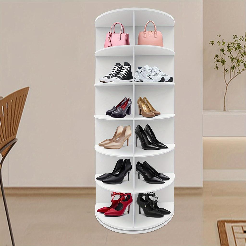 360° Rotating Multi-layer Shoe Rack & Storage Cabinet
