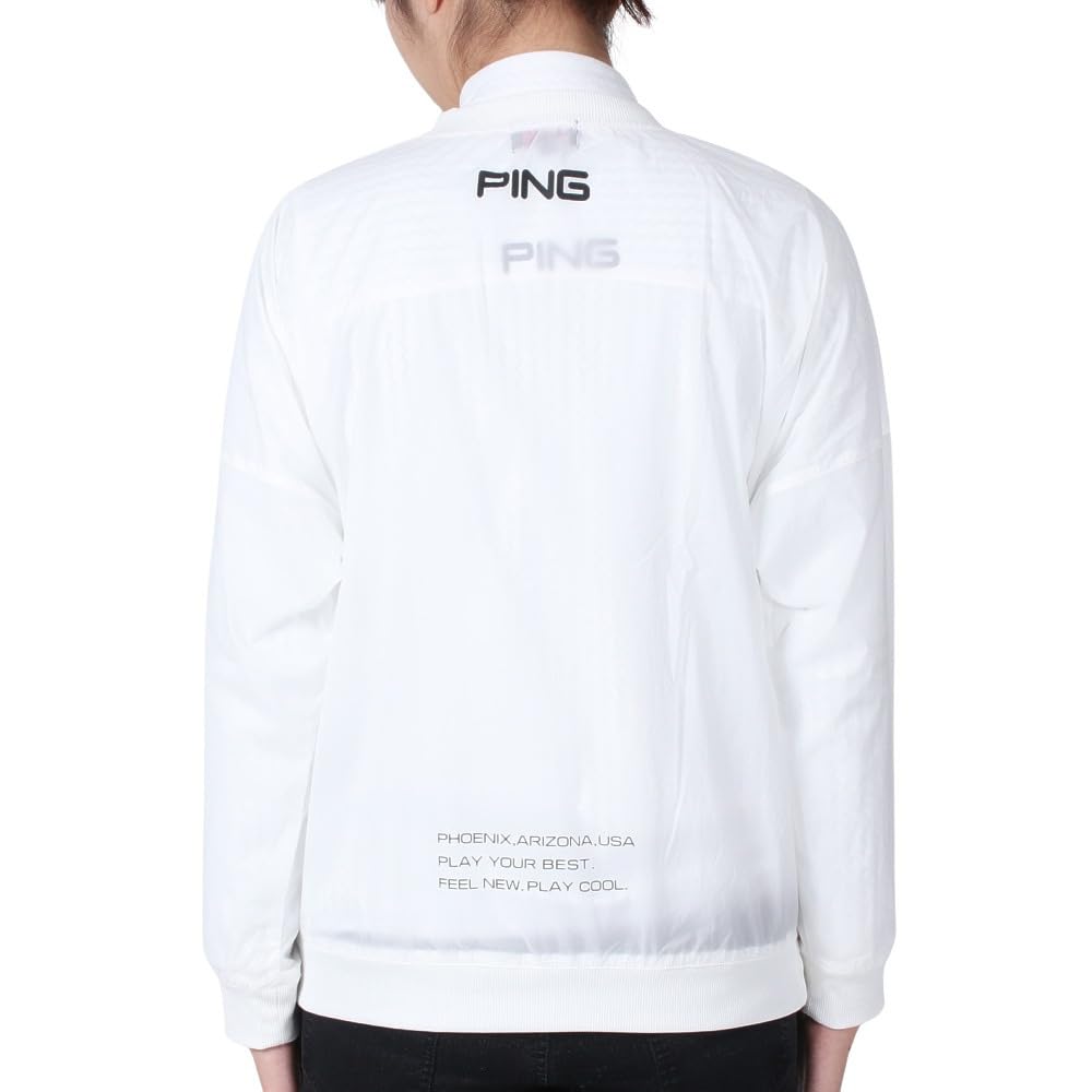 Layered Blouson Set Golf L [Pin Apparel] Women's (Stretchable, Product) / / 622-3220900 030_White