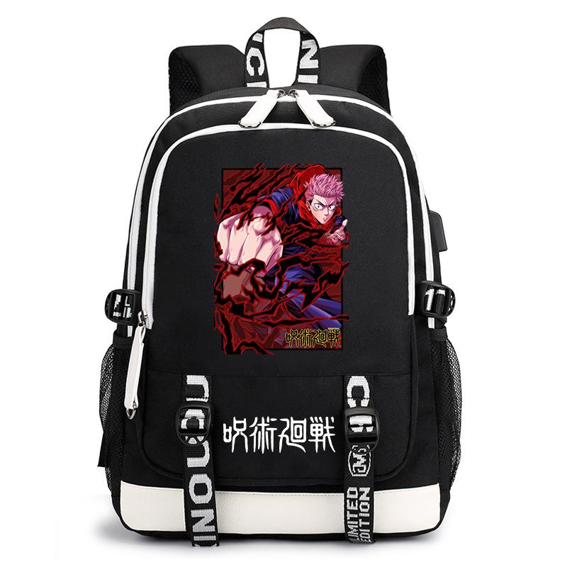 Jujutsu Kaisen Print Student Rugzak Casual Anime Dagrugzak voor Jongens Meisjes Schooltas Lichtgewicht