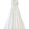 Celebrity daughter design small dress lace mesh splicing waist long dress sleeveless vest dress
