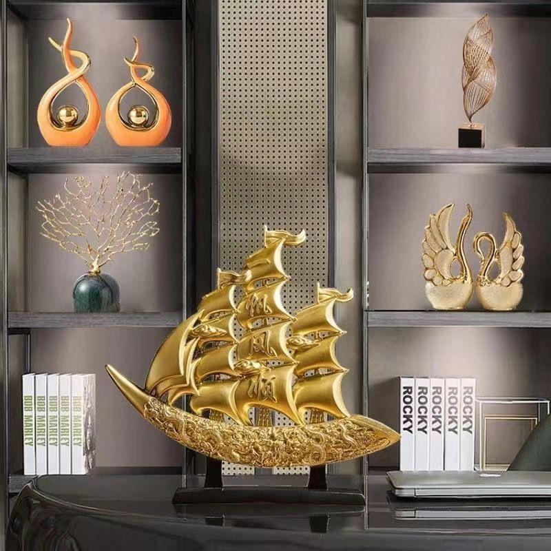 Smooth Sailing Ornament for Home: Wine Cabinet, Entrance, or TV Cabinet Decor