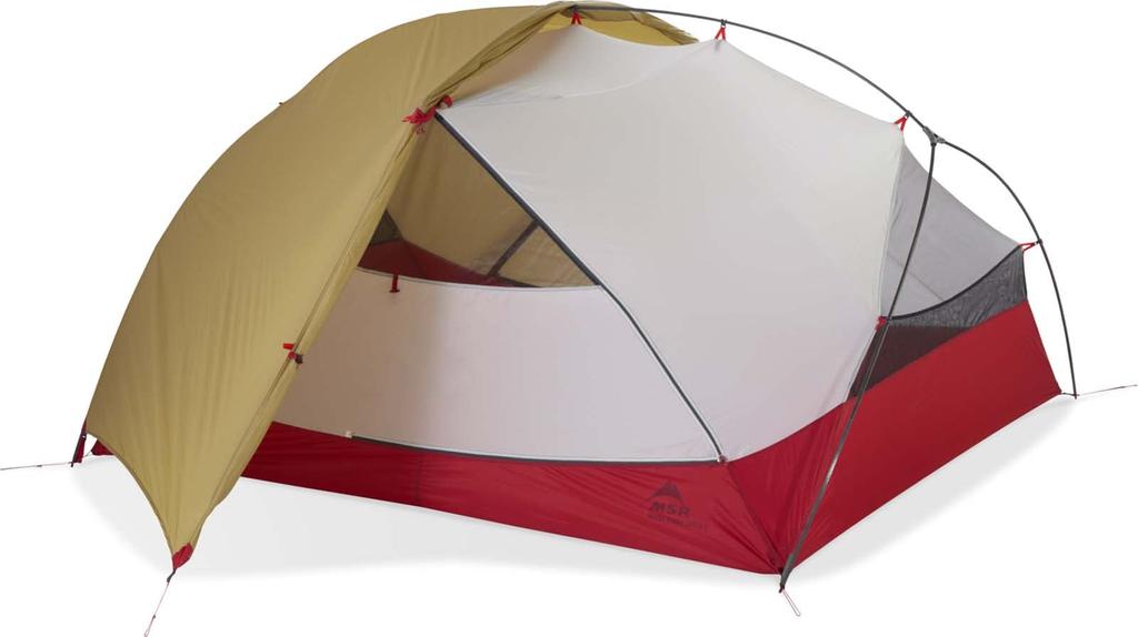 MSR Hubba Hubba Shield 3 Backpacking Tent, 3-Person, for Outdoor Camping and Mountaineering, Model 37069, Brown (Official Japanese Product)