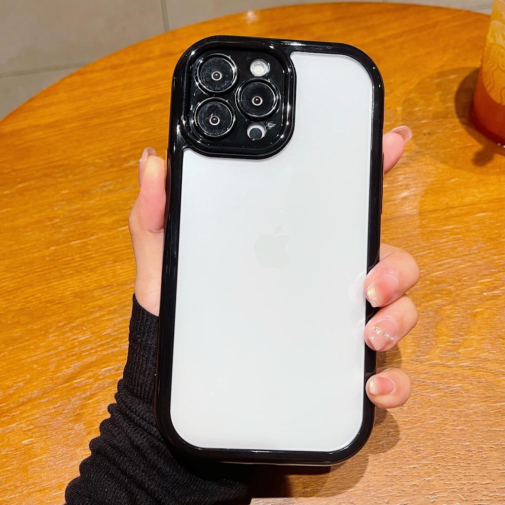 Applicable To Apple 16 Cream Mobile Phone Case IPhone 14 Transparent 11 Soft 12 Shell Pro Max Protection 13 Set 15