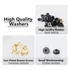 Rubber Sealing Gaskets Durable Rubber Sealing Rings Shower Hose Washers 48/58 Pack Suitable for Faucets & Showers