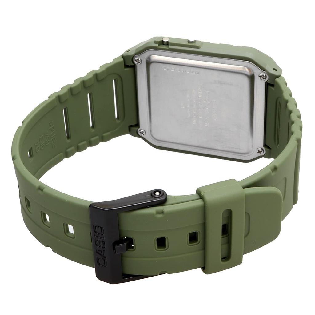Casio Calculator Watch with Calculator Comes In Original International Model CA-53WF-3B Function, Green, Box, [Used]