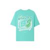 Skechers Versatile Comfortable Soft Trendy Solid Color Letter Brand Logo Short Sleeve T-Shirt Unisex Tops Pink Green L225U158-000U
