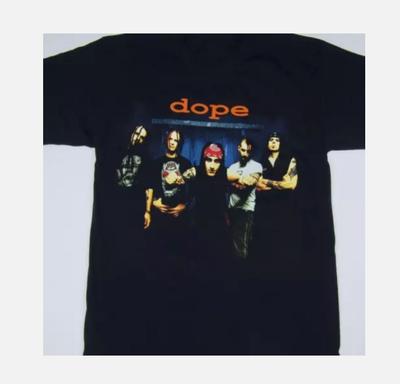 VTG Dope Band Black T-shirt Short Sleeve Unisex All Sizes S-5Xl Unisex T-Shirt