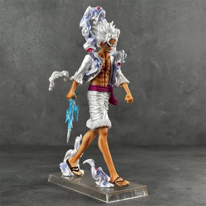 23cm One Piece Monkey D Luffy Gear 5 Action Figure PVC GK Statue Anime Collection Model Desktop Decorative Toy For Anime Fans