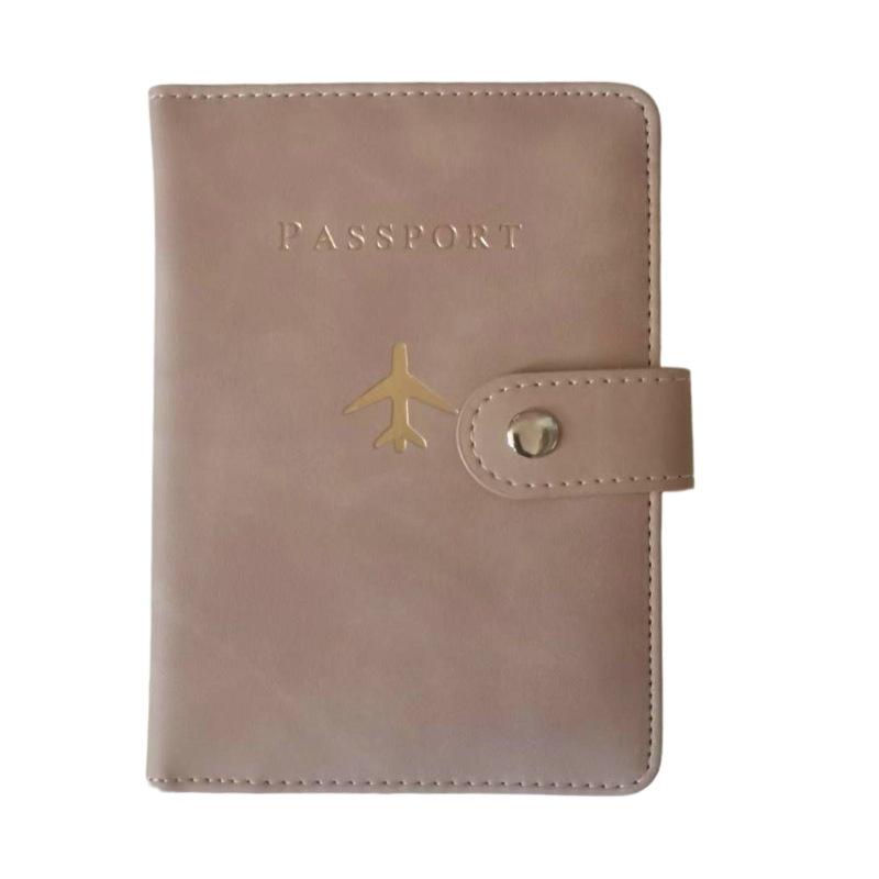 Cross-Border RFID Leather Passport Holder: Multifunctional, Portable, Anti-Theft, Anti-Scratch Card Slot Case.