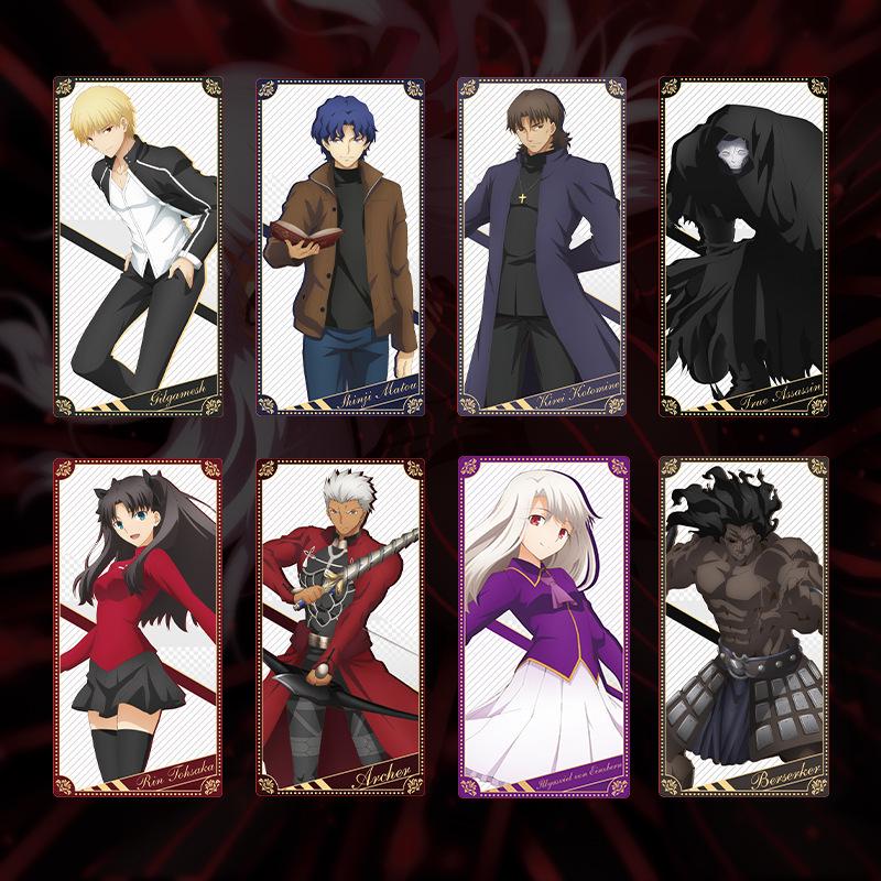 Fate Series Flash Cards Featuring Sakura, Rin, and Saber - Anime Merchandise