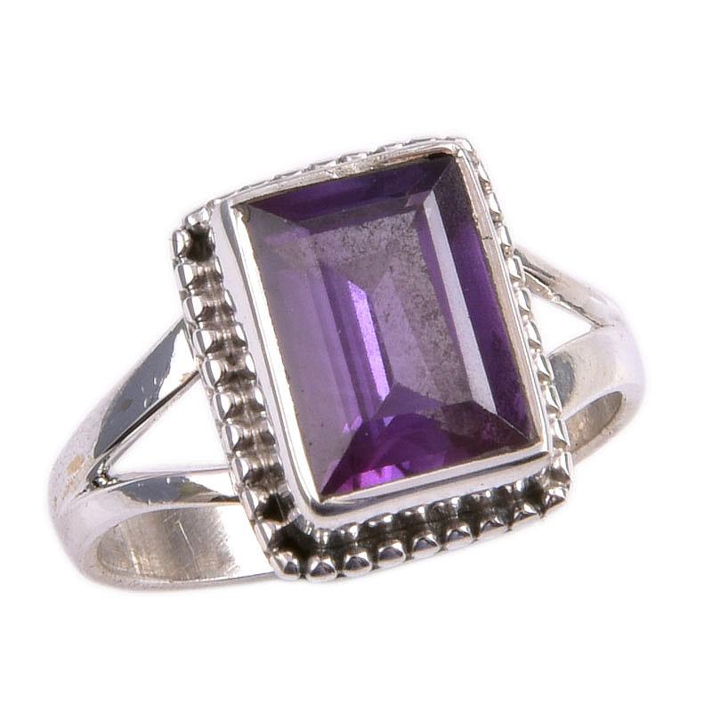 Natural Alexandrite Gemstone 925 Solid Sterling Silver Jewelry Ring Size 7 z8K34