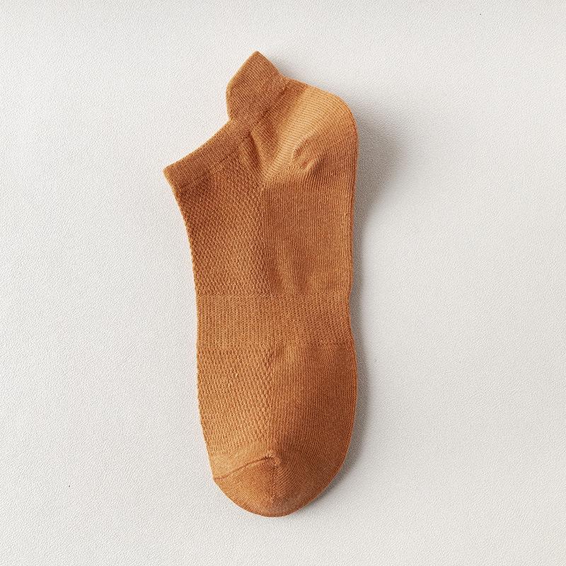 Plus Size Men's Summer Low-Cut Sport Cotton Socks, Breathable & Odor-Resistant, Size 46-50