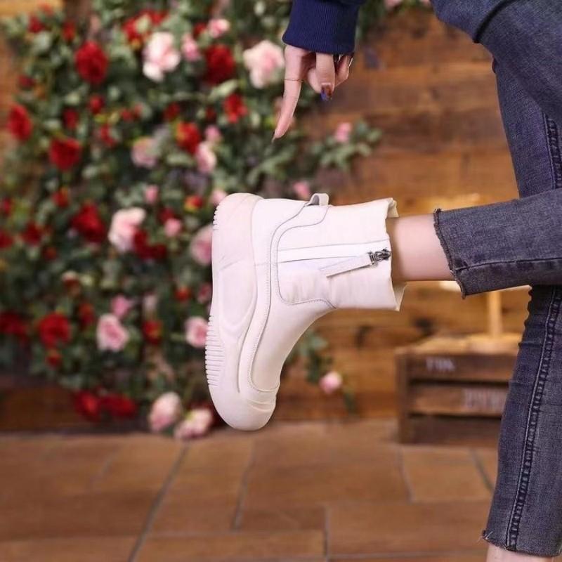 Fur Integrated Snow Boots, New Winter Velvet Thickened Soles, Large Sub-zero Cotton Shoes