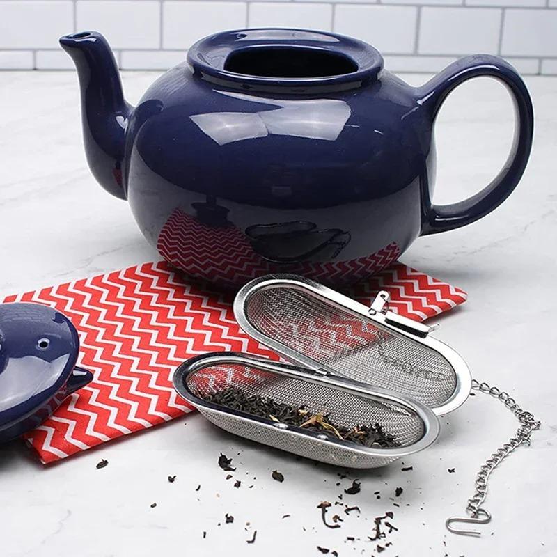 Creative Stainless Steel Cooking Spices Infuser Fine Mesh Loose Tea Herbal Strainer Multi-purpose Residue Filter for Household