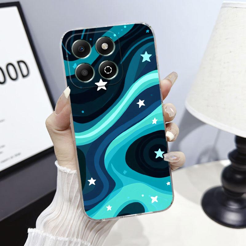 

Cool Design Marble For Honor X8C X7C X9C 5G Case Transparent Cover For Honor X8C Clear Soft Silicone Phone Case Cat Flower Lid Honor X9C 5G