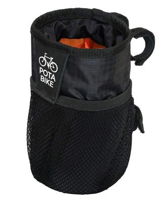 POTA BIKE Handlebar Center Pouch Brompton Drink Holder/Accessory Case (Black)