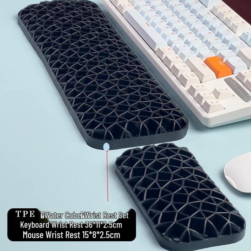 New Type Computer Keyboard & Mouse Pad with Soft, Non-Slip, Breathable Wrist Support