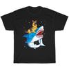 German Shepherd Shark Space Galaxy Graphic Tee Unisex Funny Animal Lover T-Shirt