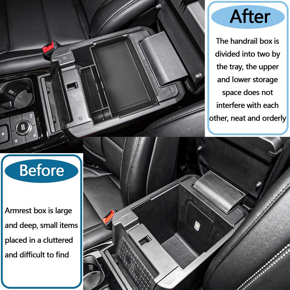 SixthSmoy Center Console Organizer Tray for Ford Explorer 2020 2025 2025 2025 2025 Accessories Armrest Glove Box Storage Divider