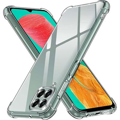 Samsung Galaxy M12 M22 M32 M42 M52 M51 M33 5G M53 M23 M13 4G İçin 1.5MM Kalınlık Hava Yastıklı Şeffaf Kılıf Darbeye Dayanıklı Yumuşak Silikon Kapak
