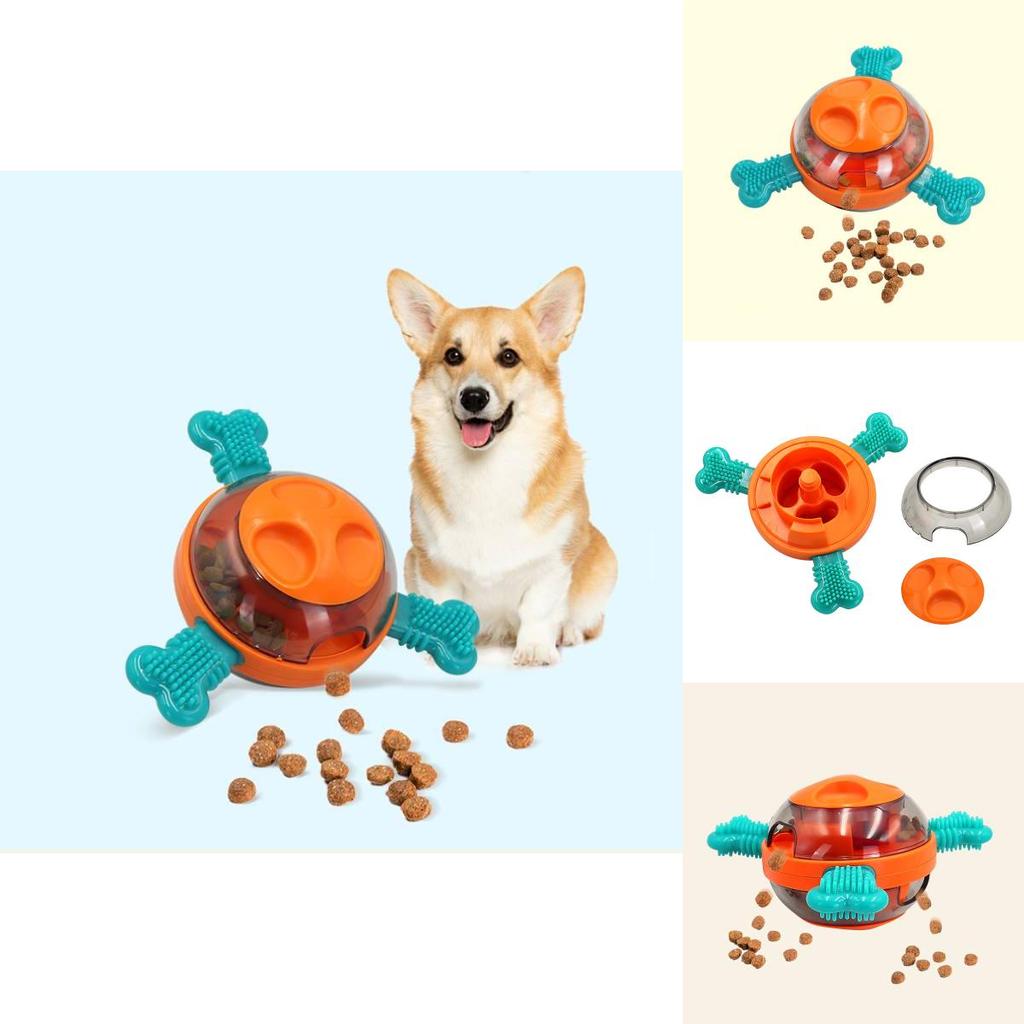 Durable Abs Tpr Dog Chew Ball With Treat Release For Interactive Play And Mental Stimulation