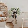 Cartoon Cute Panda On Tree Branch Wall Stickers For Kids Room Decoration Children'S Wall Decals Pvc Home Decor