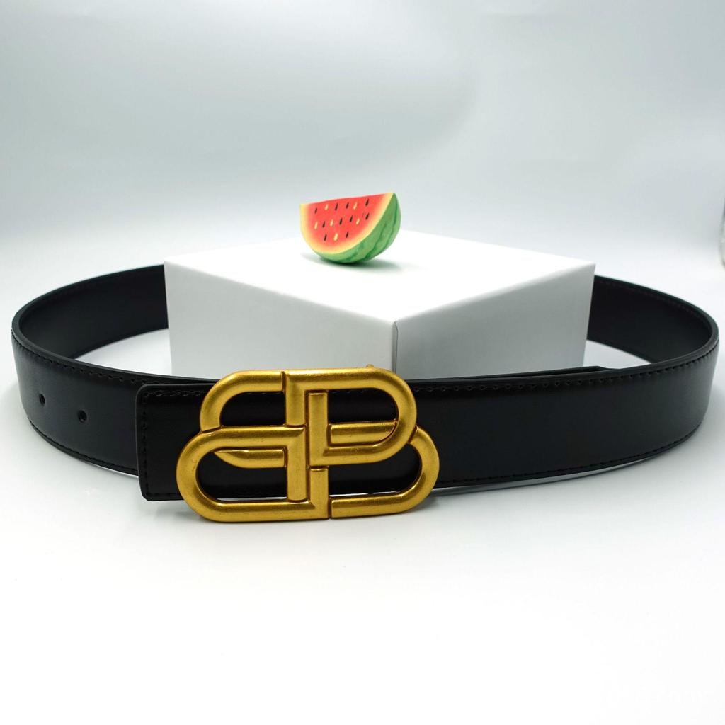 Unisex pásek 3,8 cm s hladkou vazbou - Módní a jednoduchý pasový pás v obchodním stylu