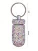 Pill Container Portable Pill Bottle Case Waterproof Travel Crystal Mini Pill Holder Storage with Keychain for Outdoor