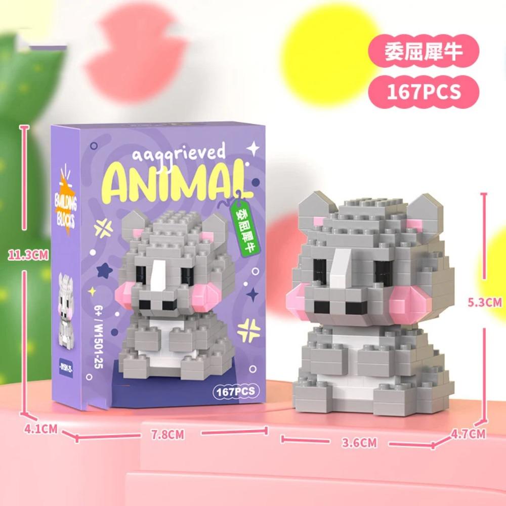 Adults Animals Micro Particle Building Blocks Toy for Children 6 to 12 Years Old Boy Birthday Gift Dog Cat Mini Bricks Girl Toys
