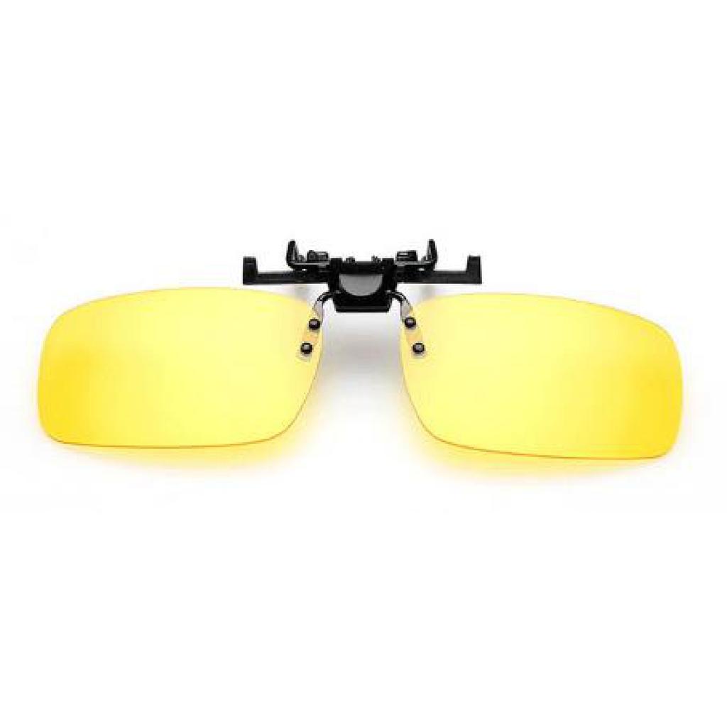 1Pc Car Night Safety Driving Glasses Clip On Sunglasses For Men Women Night Vision Glasses Anti-glare Driver Goggles