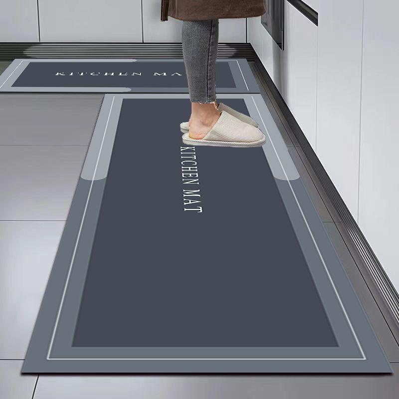 Water-Absorbent Non-Slip Diatom Mud Kitchen Floor Mat, Dirt-Resistant & Easy-to-Clean