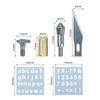 Temperature with Box Wood Burning Pen Tips Kit Soldering Iron Head Set Stencil Pyrography Marking