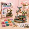 Progetto Creativo con Perline Piccola Macchina da Cucire 3D con Perline Kit Fai da Te per Bambini e Adulti, Squisito Colibrì Set Artigianale con Perline Fatto a Mano, Sollievo dallo Stress