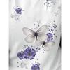 European Sizes 3D Printing, Casual T-shirt, Women's Butterfly Printed Short Sleeved Round Neck T-shirt, Fashionable and Comfortable Women's T-shirt