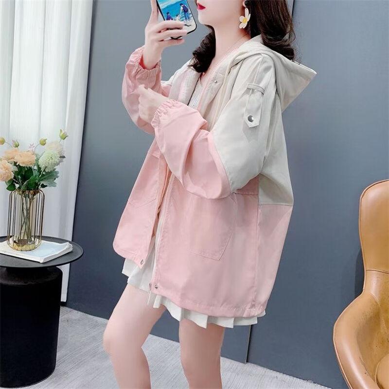 Etam Color-Block Raglan Utility Hooded Jacket