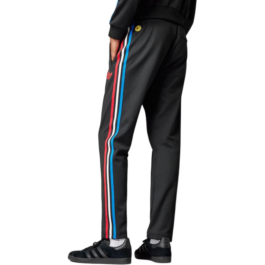 adidas X Stone Roses Manchester United Pantalon de survêtement en maille colorblock à trois bandes Homme Bas Noir IN6968