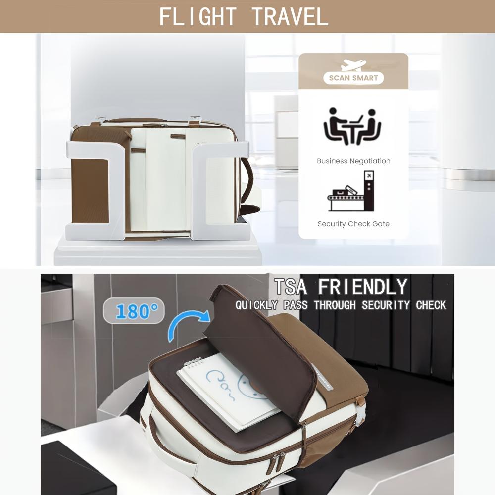 Fluggesellschaftszugelassener Unisex-Reiserucksack mit Schuhfach für 15,6-Zoll-Laptop, Robuster Tagesrucksack für Business School, Wandern und Kurztrips