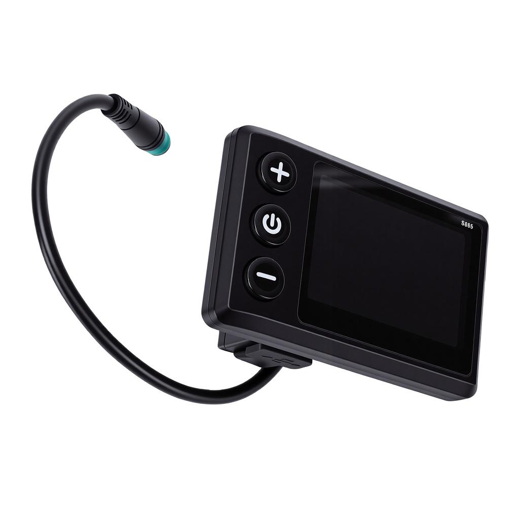 LCD displej pro elektrokolo S866 1S Panel LCD pro skútr s USB 5pinovým vodotěsným konektorem pro horské kolo Cyklistika