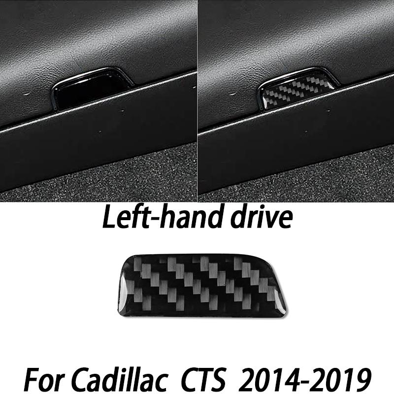 Carbon Fiber Car Interior Accessories Center Console Panel Door Handle Gear Shift Decorative Stickers For Cadillac CTS 2014-