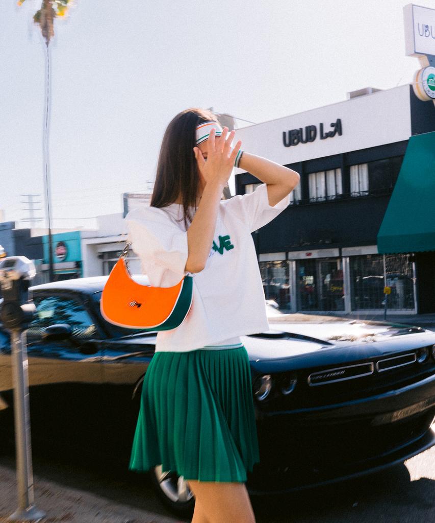 Kandini Orange Hobo Bag
