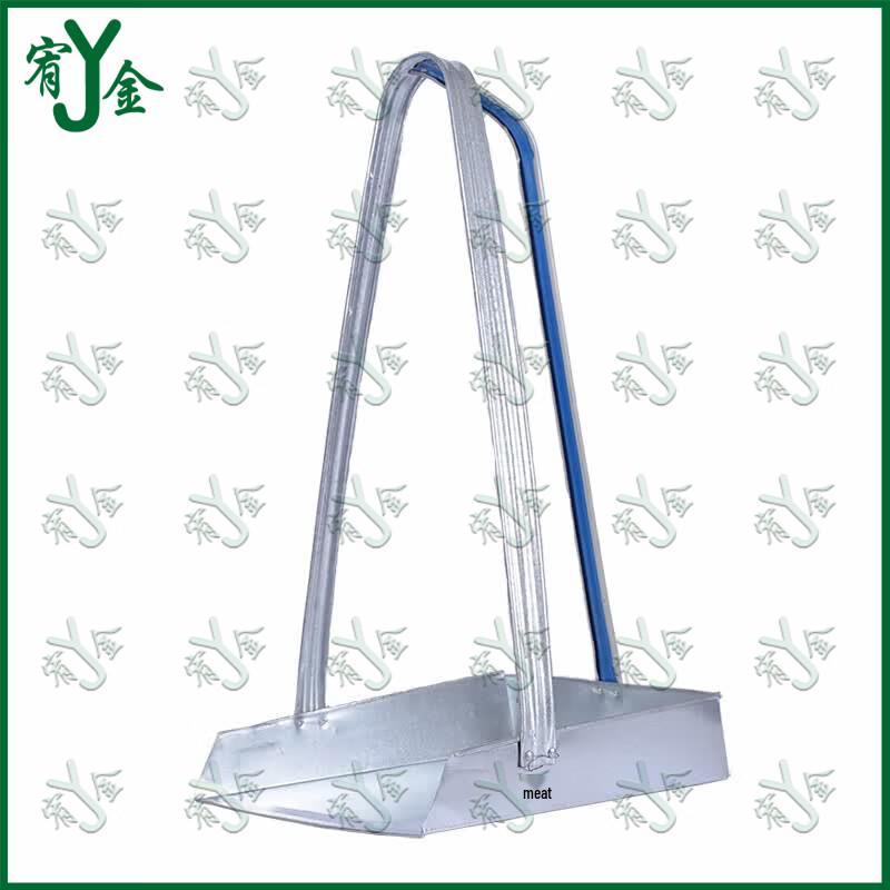 Thickened Long Handle Metal Dustpan