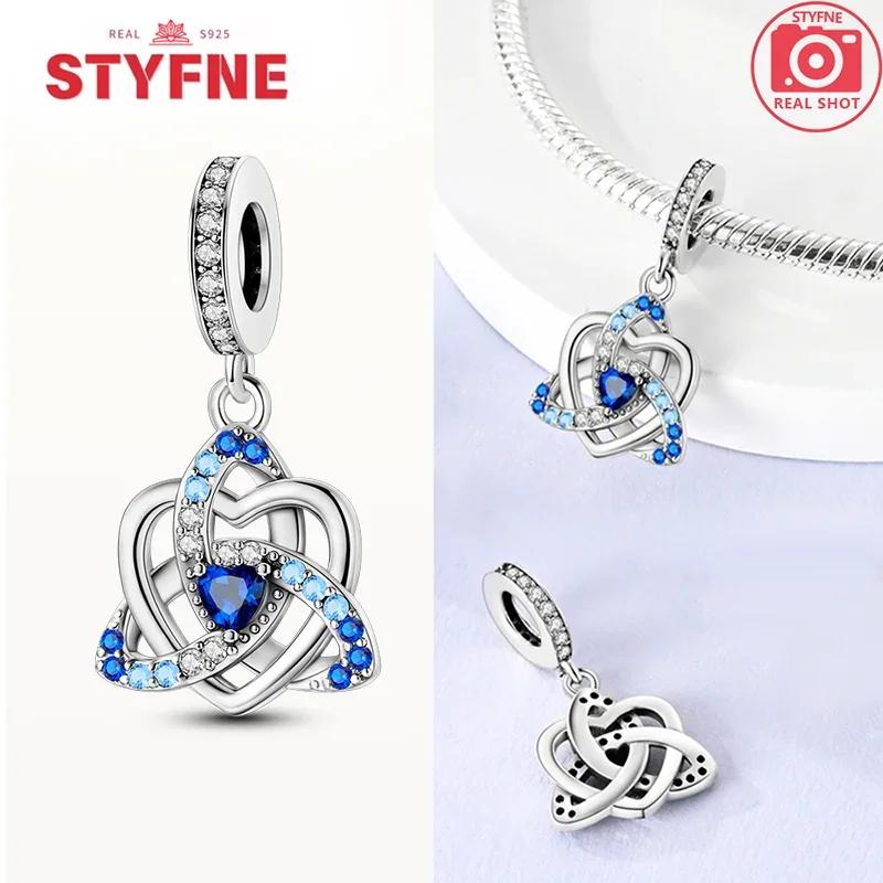 Copperheart Celtic Knot Charms Lucky Blue Eye Beads Pendants Fit Original Bracelet Fine Diy Jewelry Gifts For Women Making