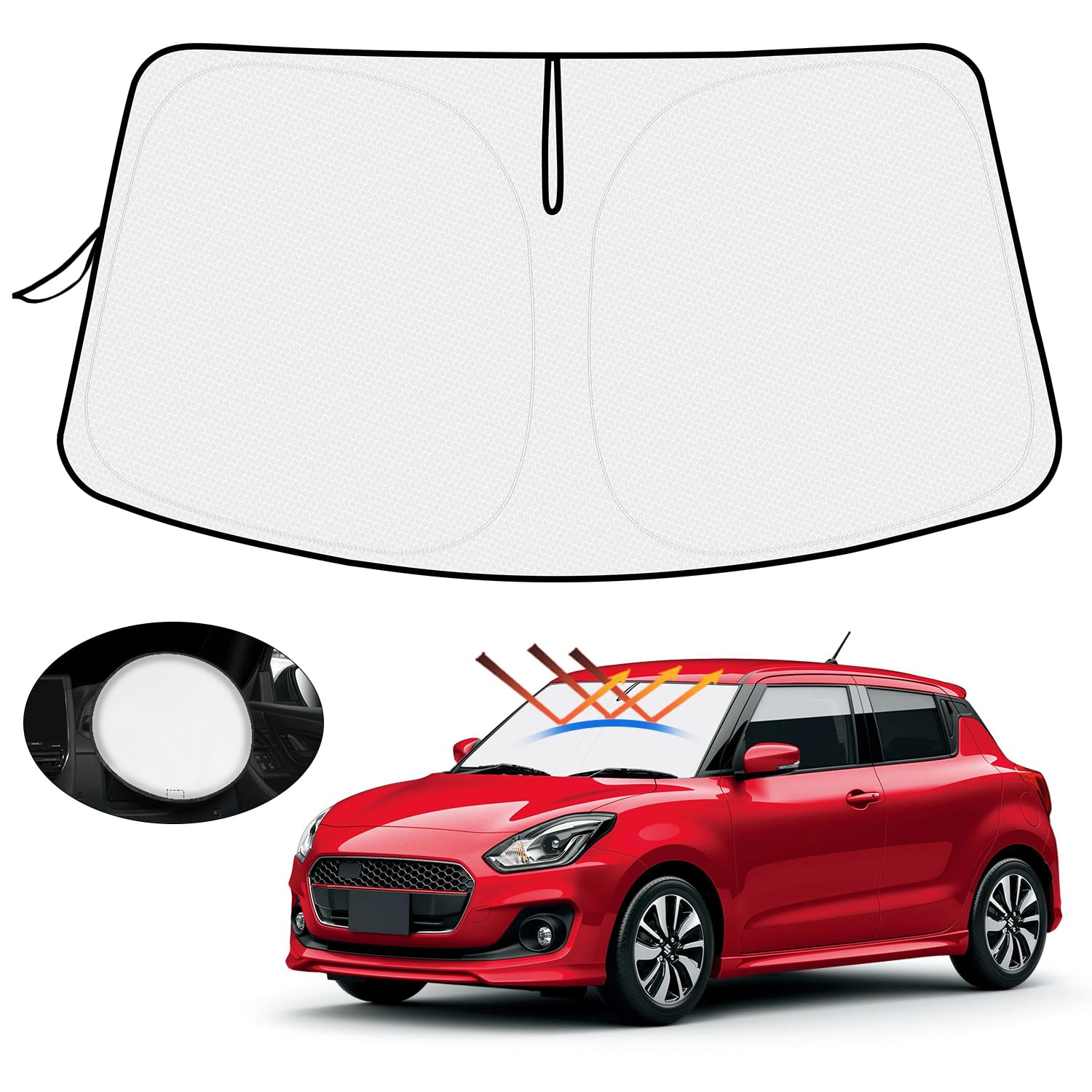 

Wheel Sunshade Sunshade for Suzuki Windshield UV Sun Heat Storage Bag Honeycomb Easy Heat Interior Direct from Manufacturer Steering IncludedMozan дубильная кора