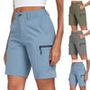Zomershorts voor dames: casual shorts met hoge taille en wijde pijpen.