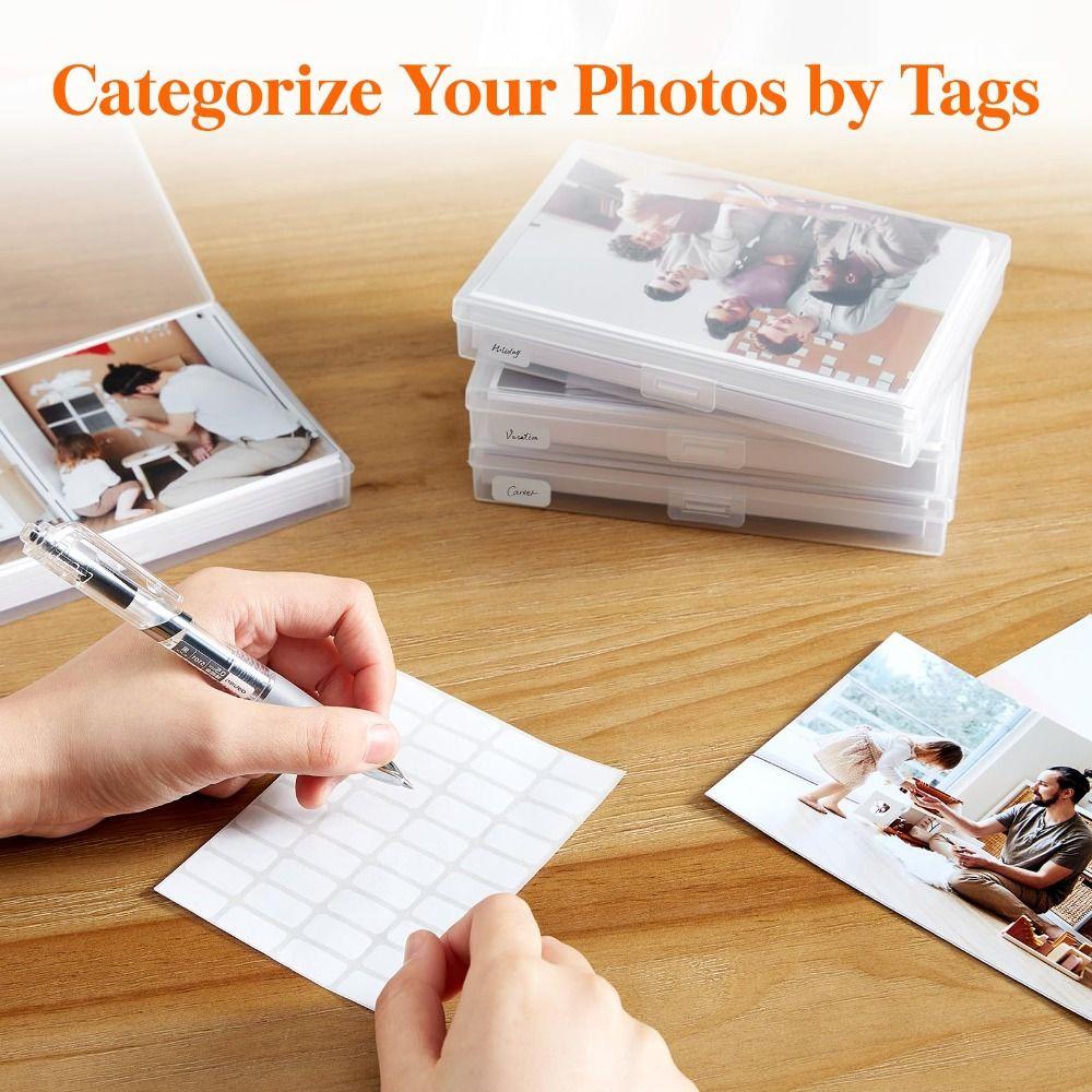 Clear Photo Storage Box Plastic Cards Keeper Office Supplies Craft Storage Case  Sheet