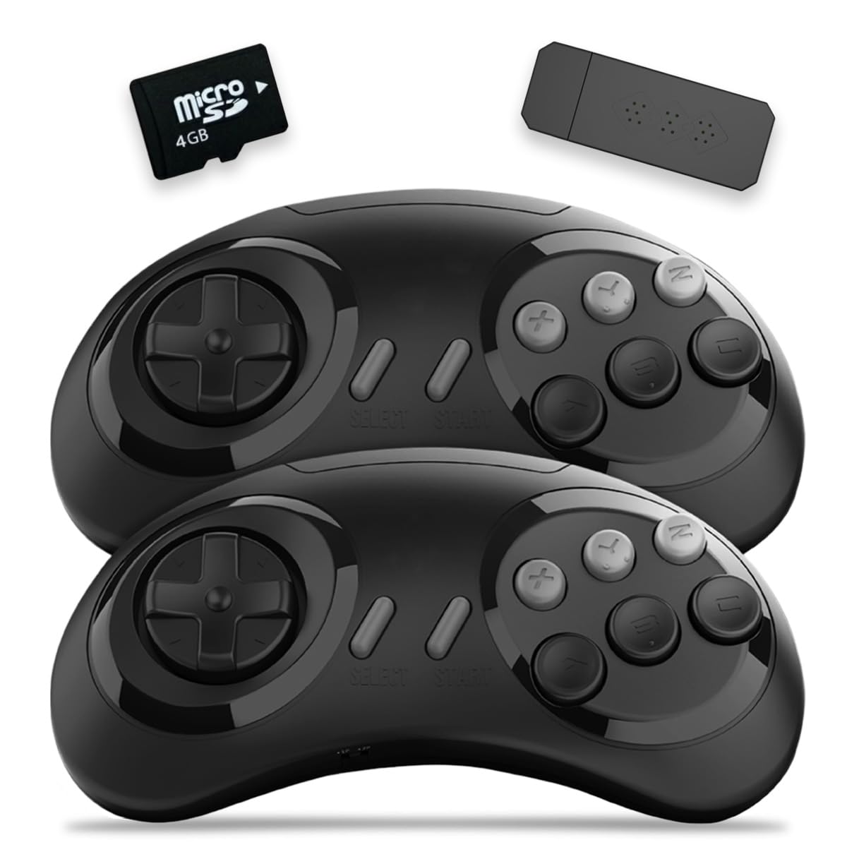 

K&SGAMER [Play 3000 Games] Mega Drive-Style Game Box with Wireless Controller, Compatible Console, Retro Games, 3000 Built-in Games